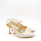 Gaia Shoes YSJ251892TO Dècolletè slingback a punta affusolata pronunciata