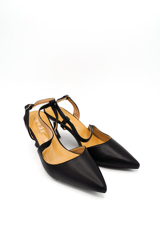 Gaia Shoes JO533-3 Dècolletè slingback a punta con scollo sagomato