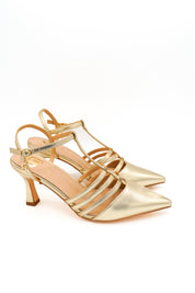 Gaia Shoes GP936 Sandali slingback con cinturino alla caviglia