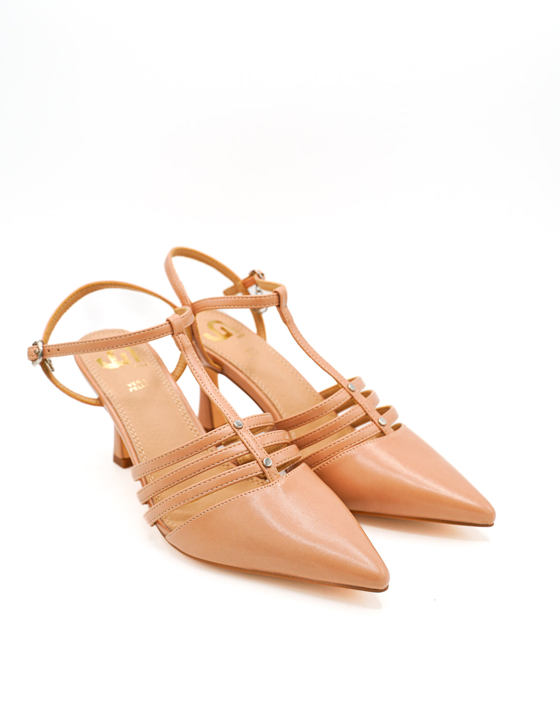 Gaia Shoes GP936 Sandali slingback con cinturino alla caviglia