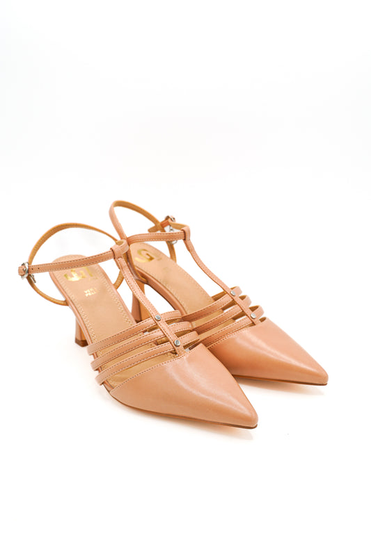 Gaia Shoes GP936 Sandali slingback con cinturino alla caviglia