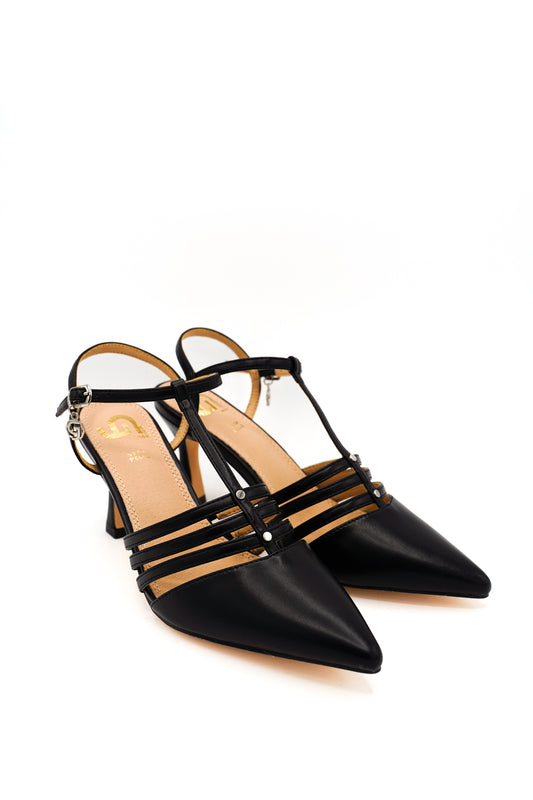Gaia Shoes GP936 Sandali slingback con cinturino alla caviglia