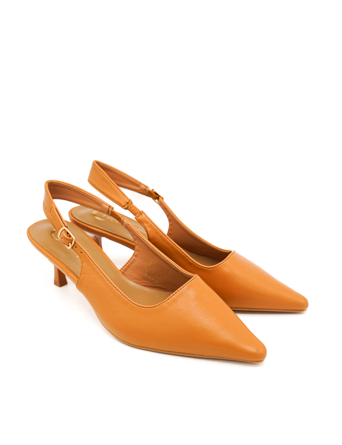 Gaia Shoes Anastasia Slingback con punta affilata e tacco kitten sottile