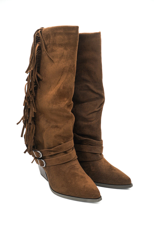 Gaia Shoes Stivali Azzurra Brown