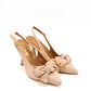 Gaia Shoes Amanda Slingback con punta affusolata  e maxi fiocco