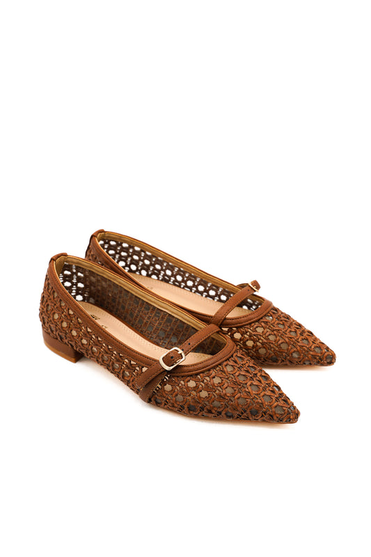Gaia Shoes GV119 Ballerine traforatecon punta affusolata