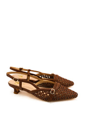 Gaia Shoes GV120 Slingback lavorazione a intreccio