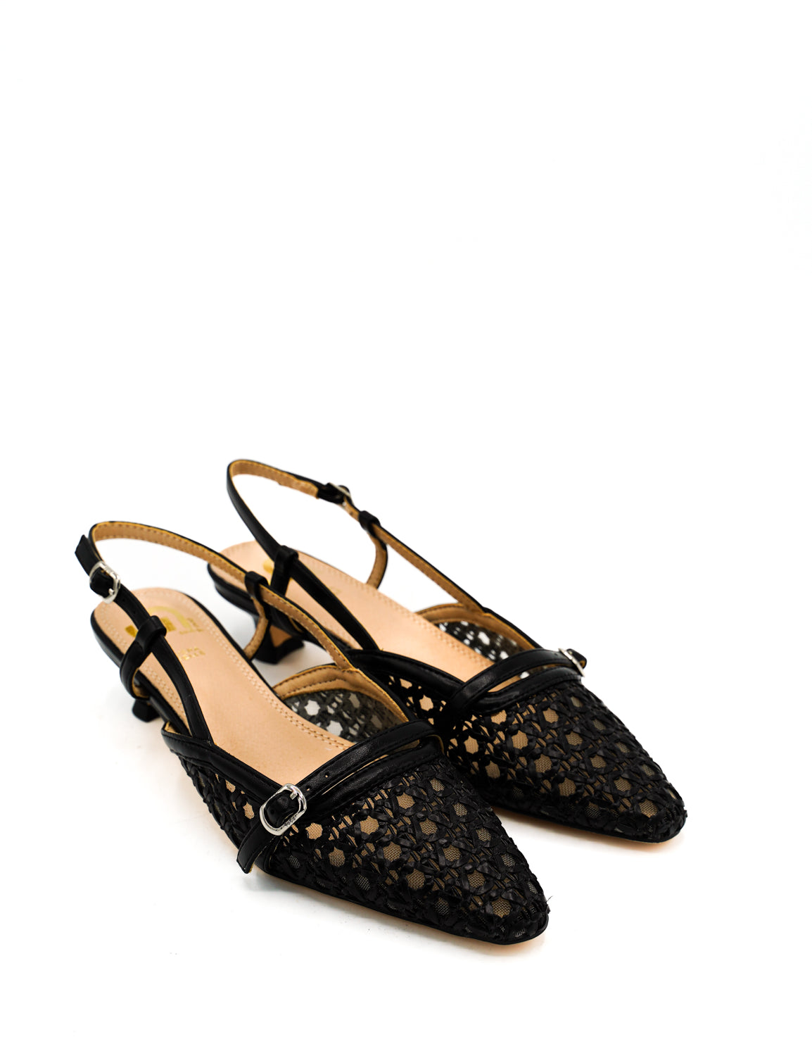 Gaia Shoes GV120 Slingback lavorazione a intreccio