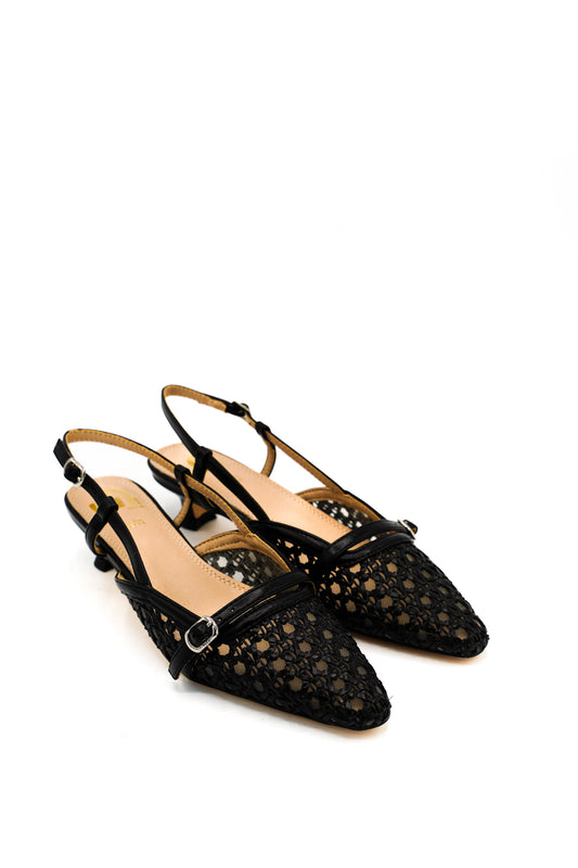 Gaia Shoes GV120 Slingback lavorazione a intreccio