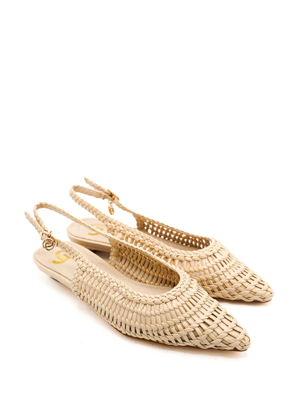 Gaia Shoes GD405 Slingback con tomaia intrecciata