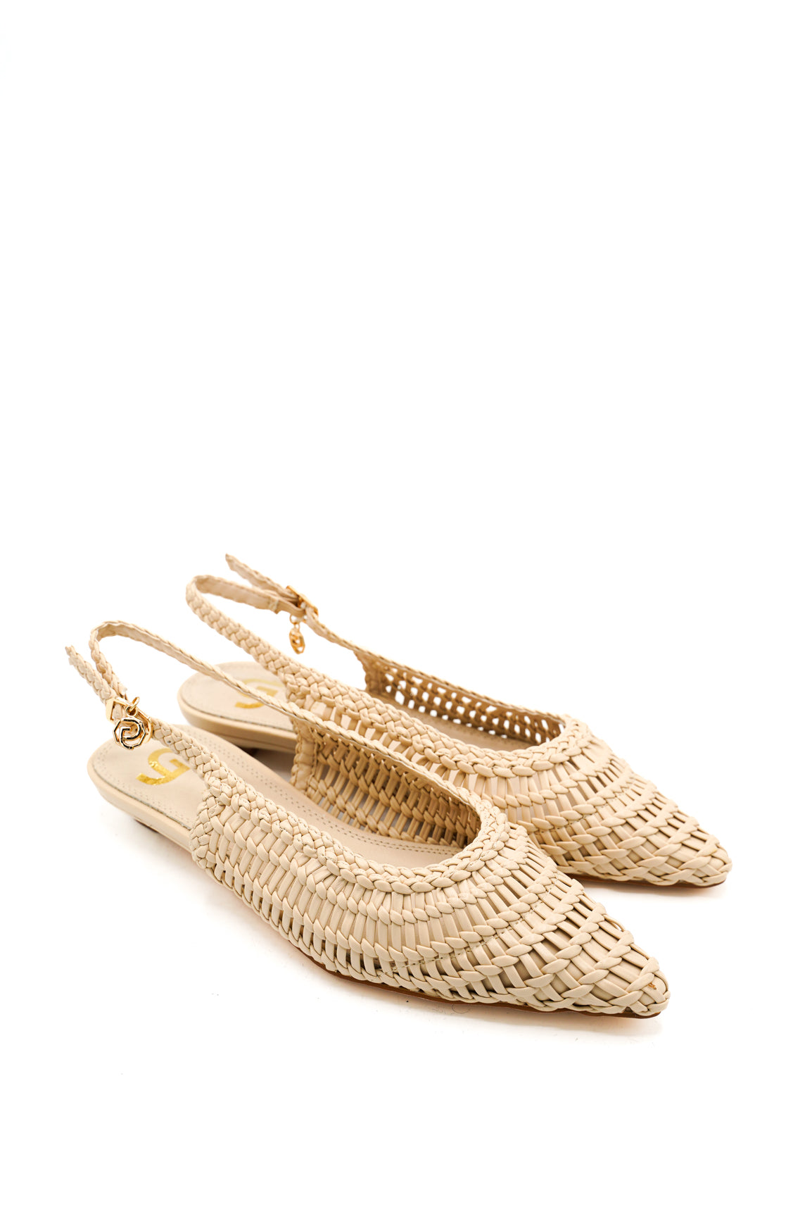 Gaia Shoes GD405 Slingback con tomaia intrecciata