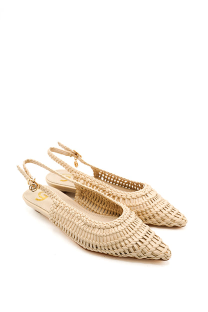 Gaia Shoes GD405 Slingback con tomaia intrecciata