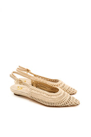 Gaia Shoes GD405 Slingback con tomaia intrecciata