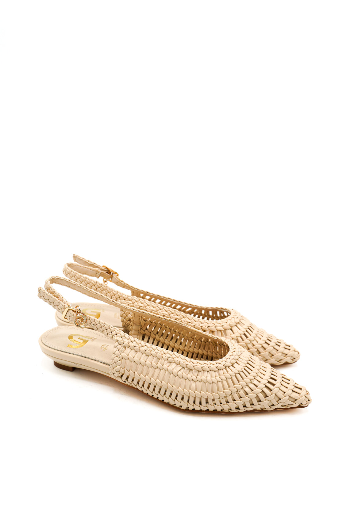 Gaia Shoes GD405 Slingback con tomaia intrecciata