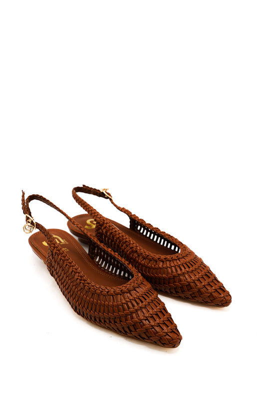 Gaia Shoes GD405 Slingback con tomaia intrecciata