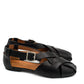 Gaia Shoes Agata Ballerine con design a gabbia e cinturino laterale