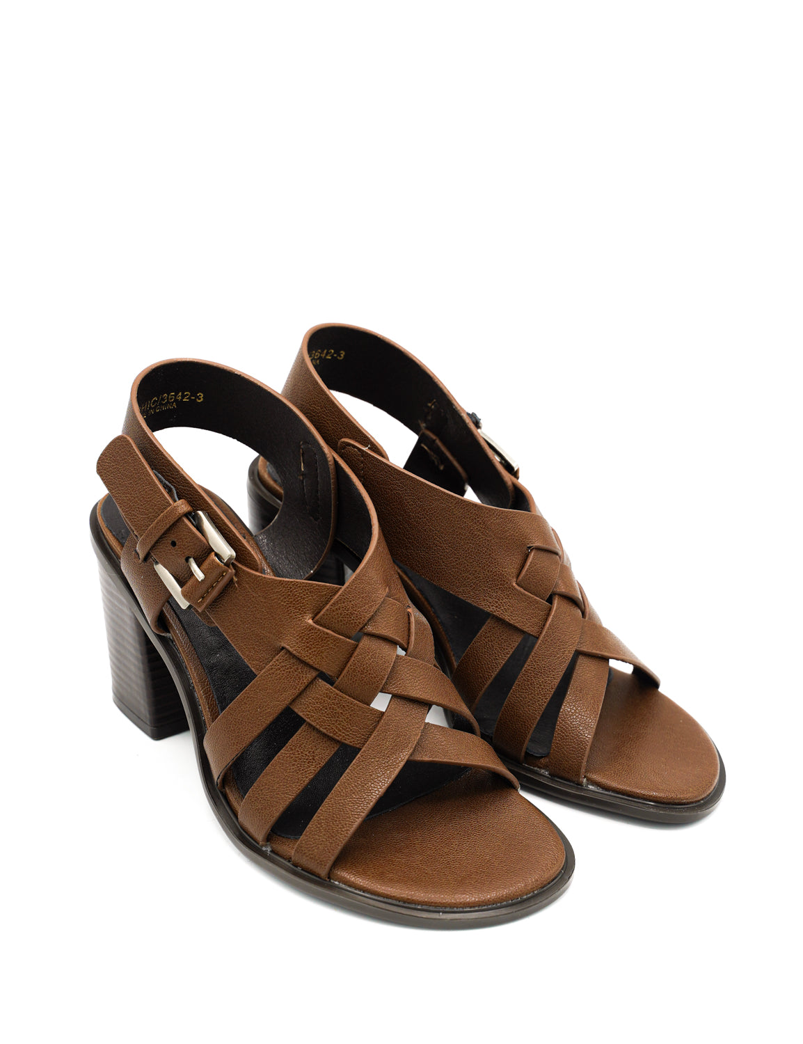 Gaia Shoes Asia Sandali dal design intrecciato con tacco alto