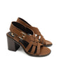 Gaia Shoes Asia Sandali dal design intrecciato con tacco alto