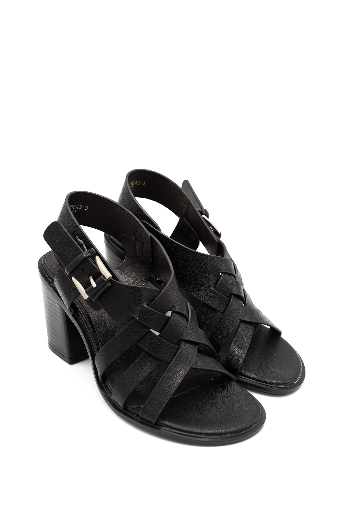 Gaia Shoes Asia Sandali dal design intrecciato con tacco alto