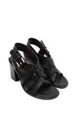Gaia Shoes Asia Sandali dal design intrecciato con tacco alto