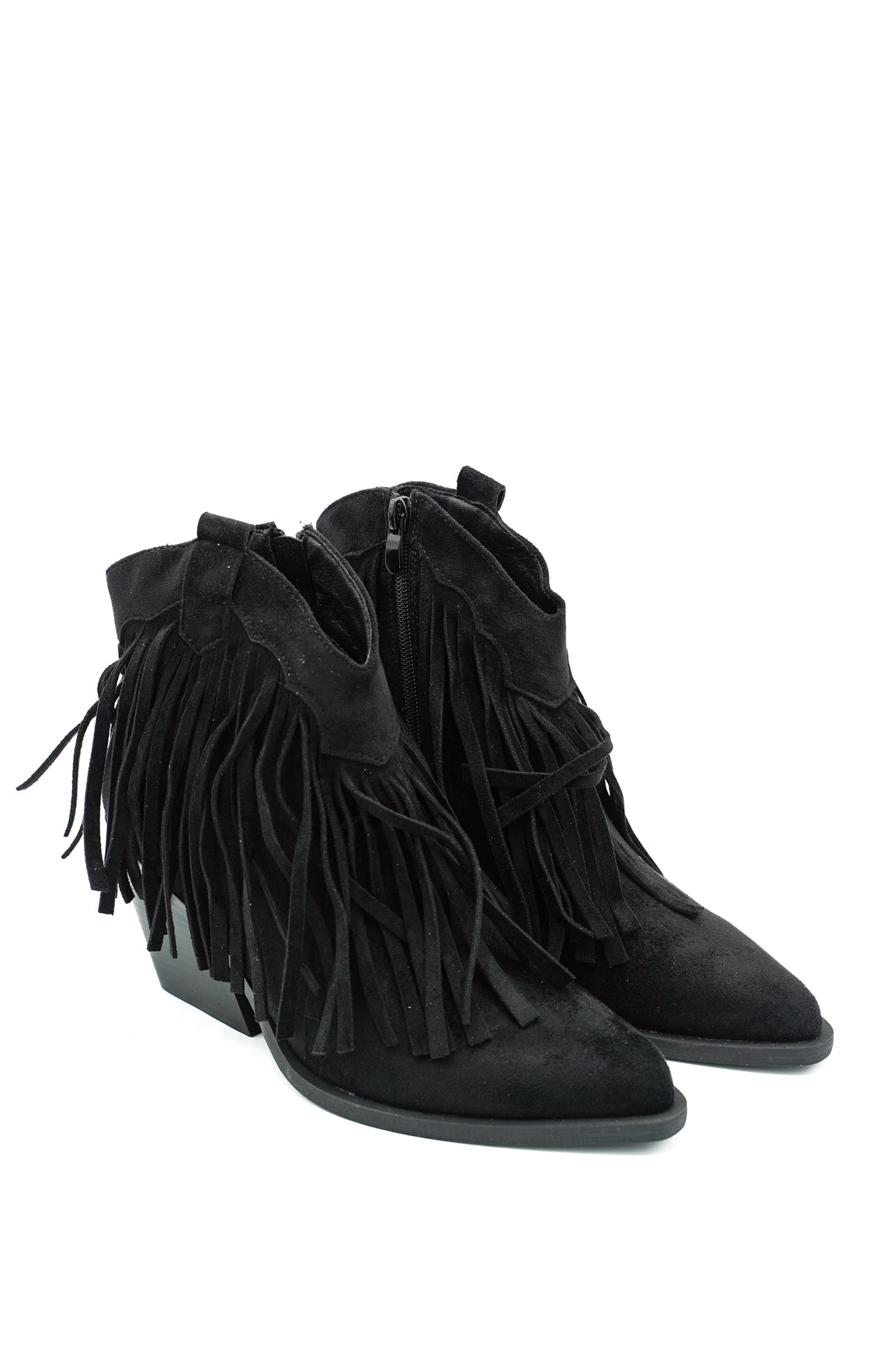 Gaia Shoes Fabiola Stivaletti texani con frange