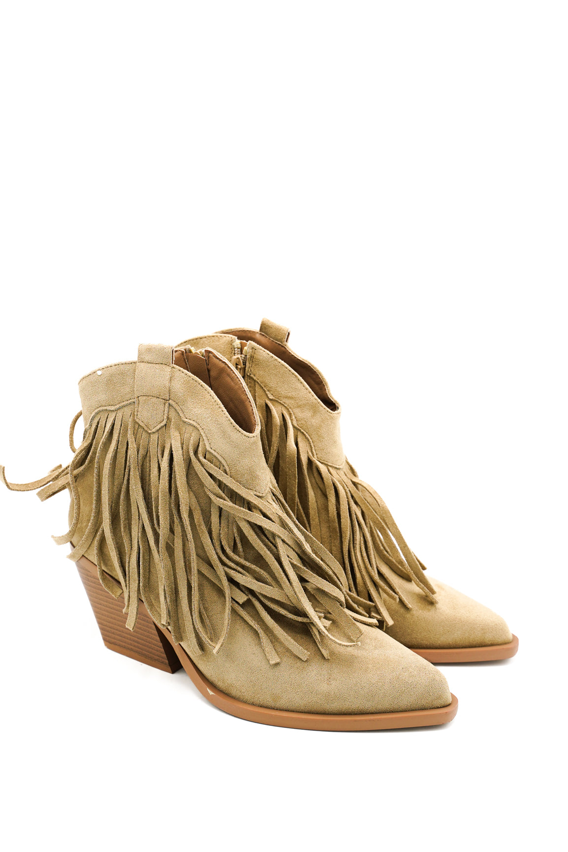 Gaia Shoes Fabiola Stivaletti texani con frange