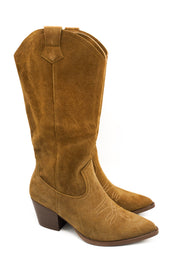 Gaia Shoes Assunta Stivali in stile camperos con ricami