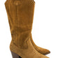 Gaia Shoes Assunta Stivali in stile camperos con ricami