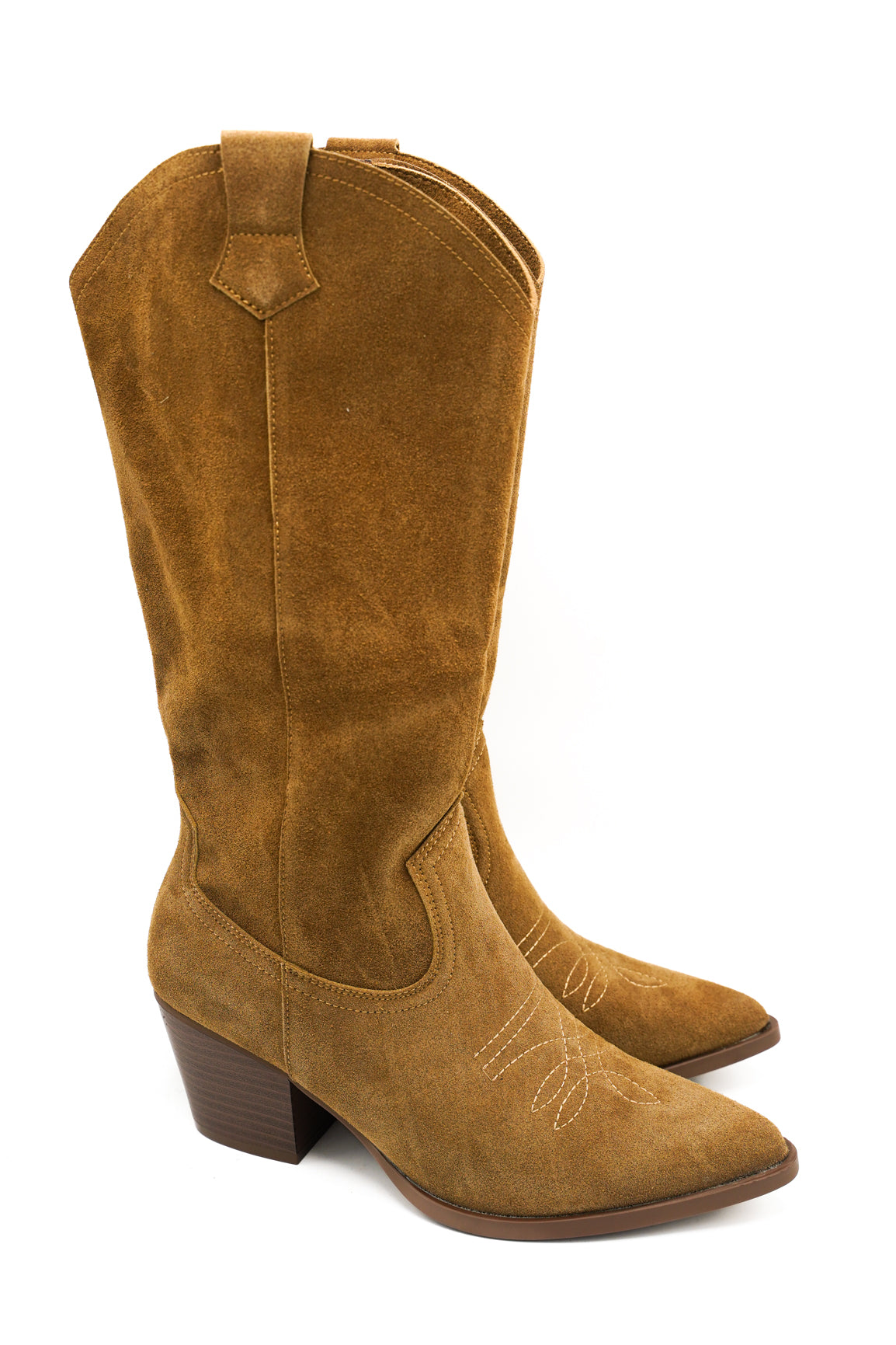 Gaia Shoes Assunta Stivali in stile camperos con ricami