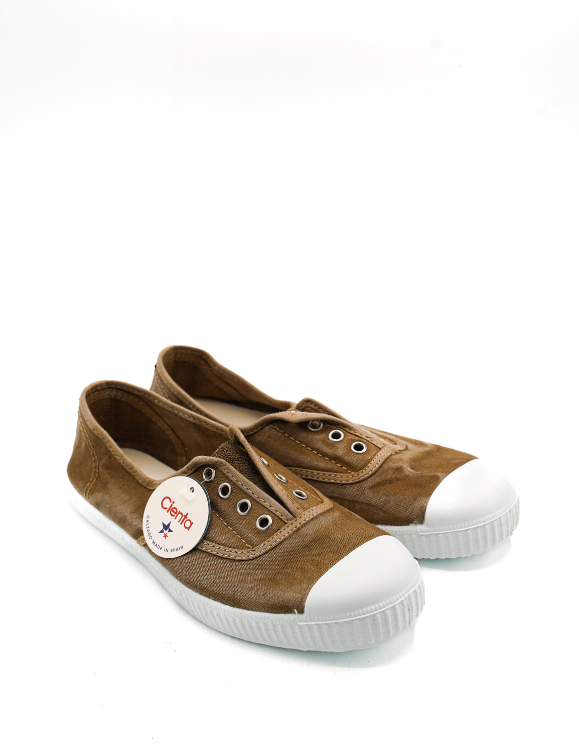 Cienta 70777 Sneakers Ingles Efecto Desgastado Sin Cordones donna