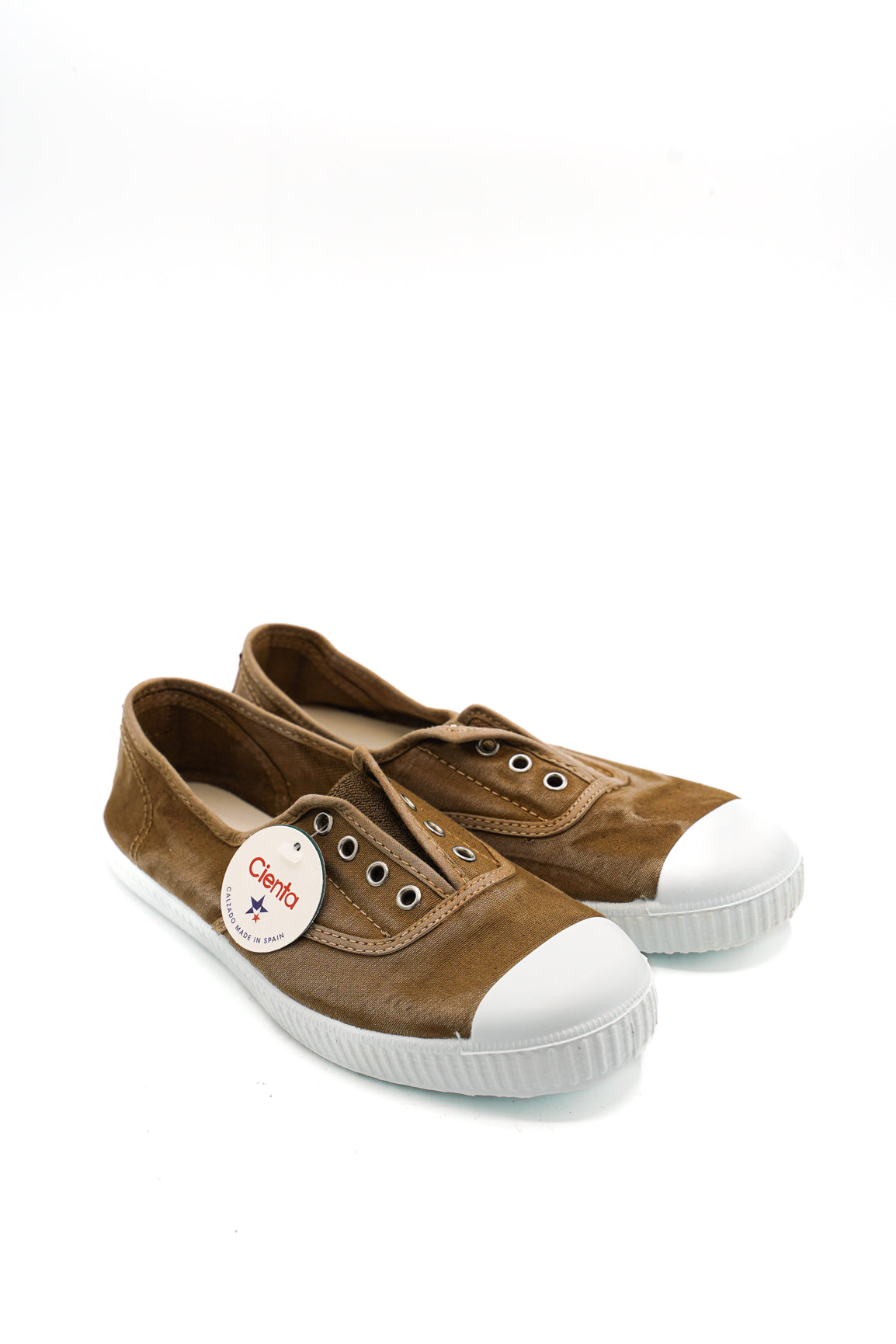 Cienta 70777 Sneakers Ingles Efecto Desgastado Sin Cordones donna