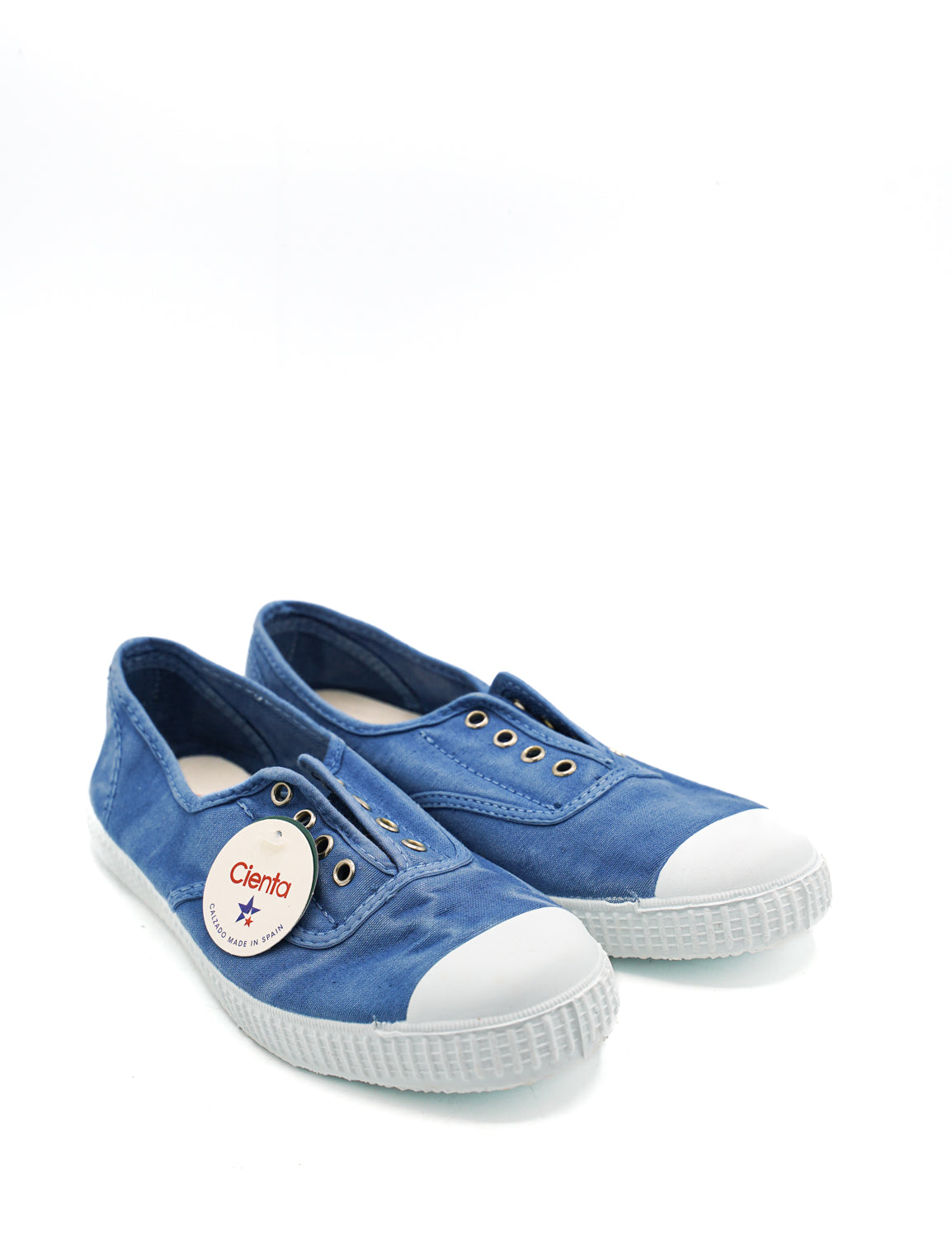 Cienta 70777 Sneakers Ingles Efecto Desgastado Sin Cordones donna