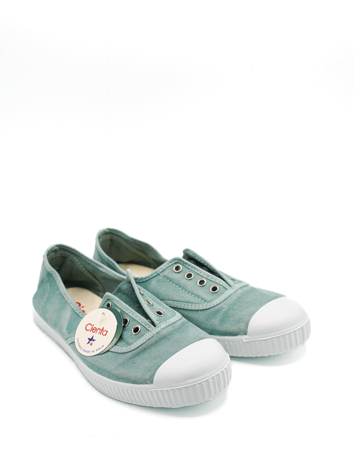 Cienta 70777 Sneakers Ingles Efecto Desgastado Sin Cordones donna