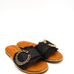 Gaia Shoes J41243-37MT Ciabattine in rafia con bordi sfrangiati
