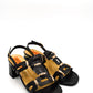 Gaia Shoes WH6871MT Sandali con tomaia ad inserti geometrici e dettagli metal
