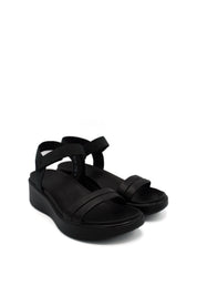 Ecco 273303 Flowt Wedge Lx Sandali con zeppa in pelle da donna