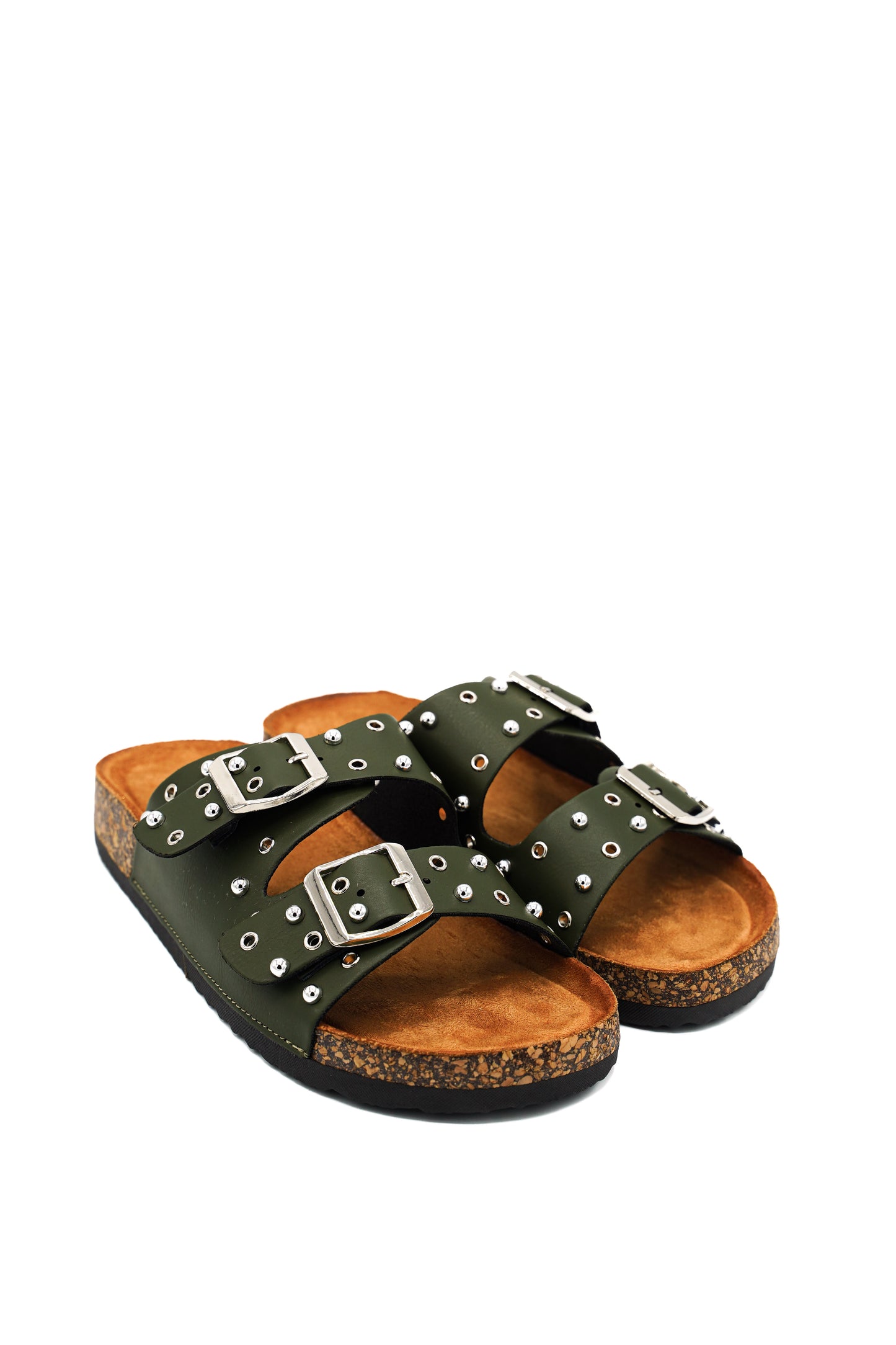 Gaia Shoes XJ6888MT Ciabatta donna stile slide doppia fascia