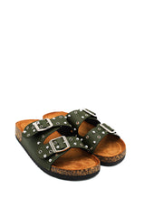 Gaia Shoes XJ6888MT Ciabatta donna stile slide doppia fascia