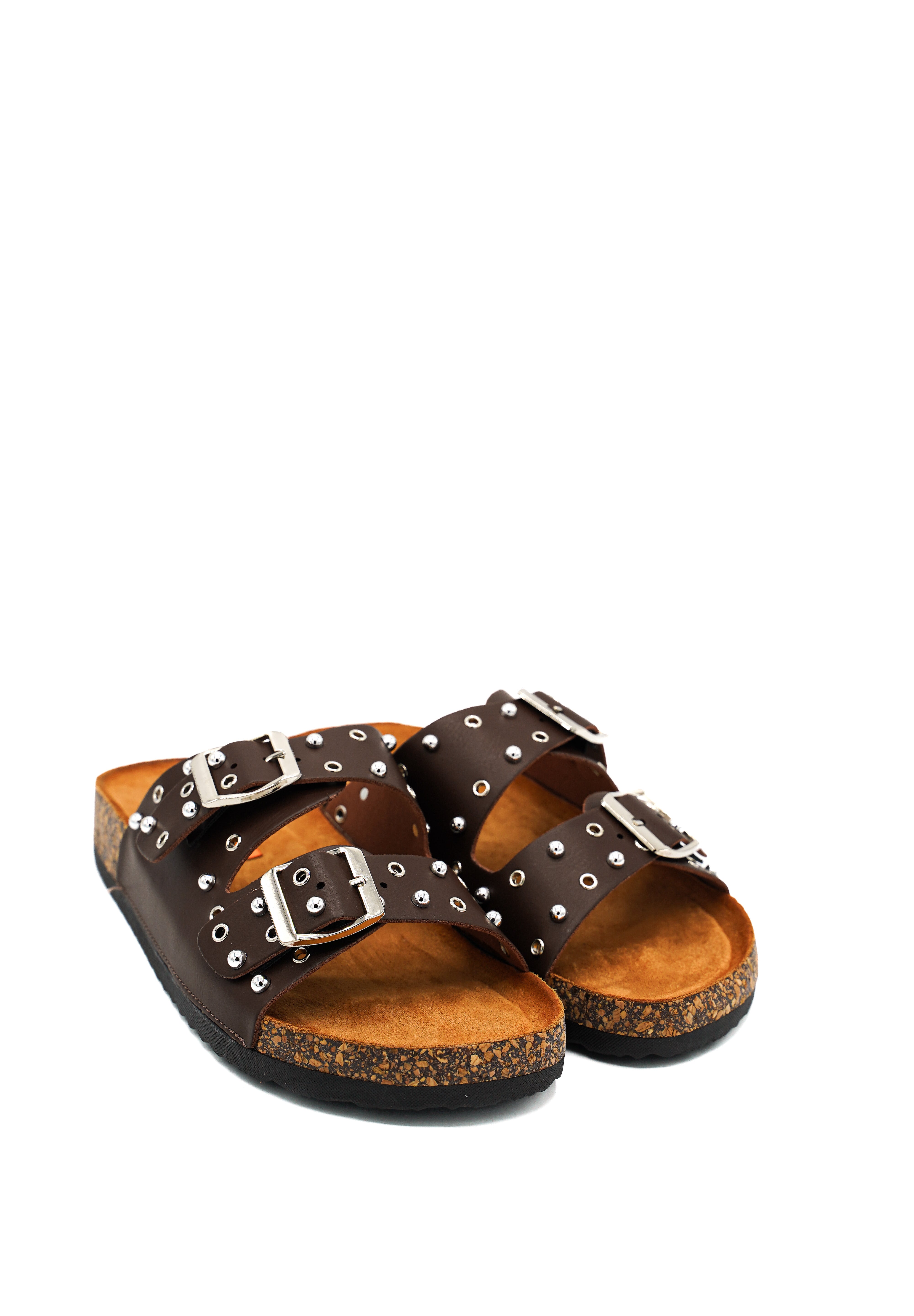 Gaia Shoes XJ6888MT Ciabatta donna stile slide doppia fascia