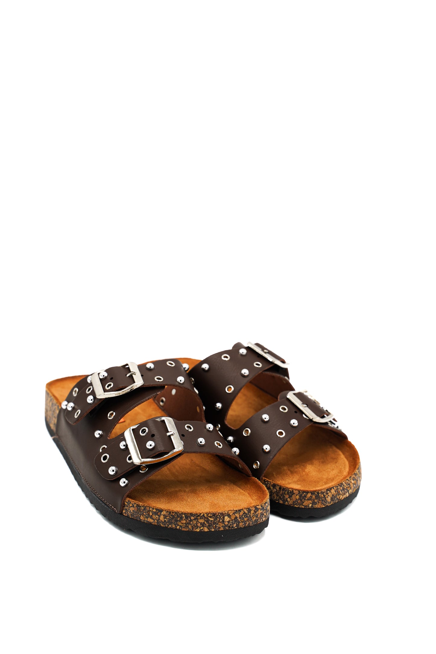 Gaia Shoes XJ6888MT Ciabatta donna stile slide doppia fascia