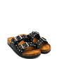 Gaia Shoes XJ6888MT Ciabatta donna stile slide doppia fascia