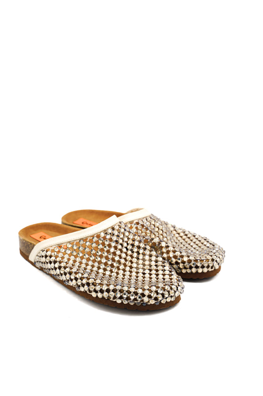 Gaia Shoes J42166L-13 Sabot gioiello traforati con micro pietre luminose