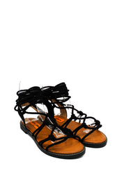 Gaia Shoes XJY251403TO Sandali gladiatore con lacci regolabili al polpaccio