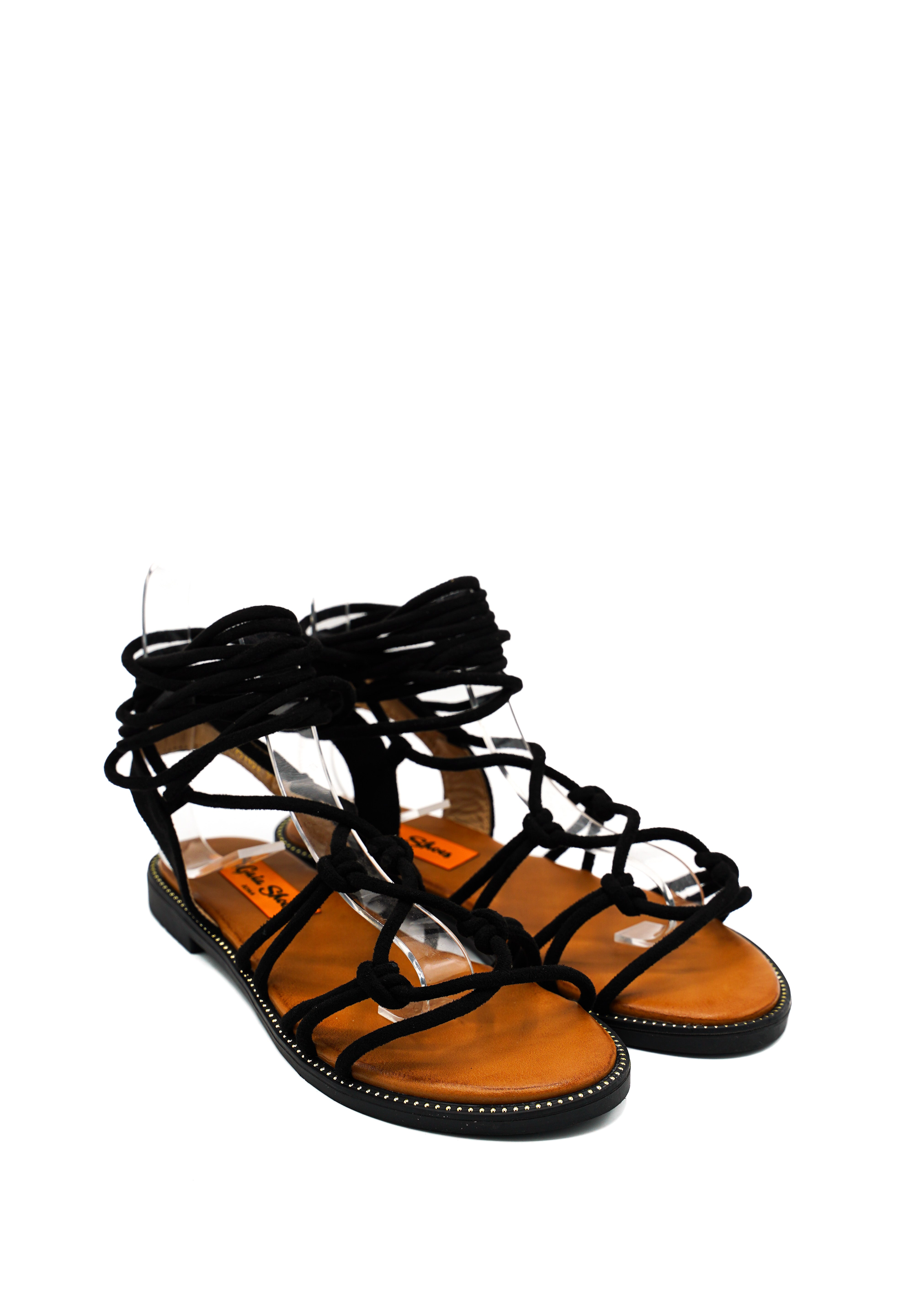 Gaia Shoes XJY251403TO Sandali gladiatore con lacci regolabili al polpaccio