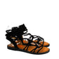 Gaia Shoes XJY251403TO Sandali gladiatore con lacci regolabili al polpaccio