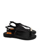 Gaia Shoes J41243-60 Sandali infradito con dettaglio metal