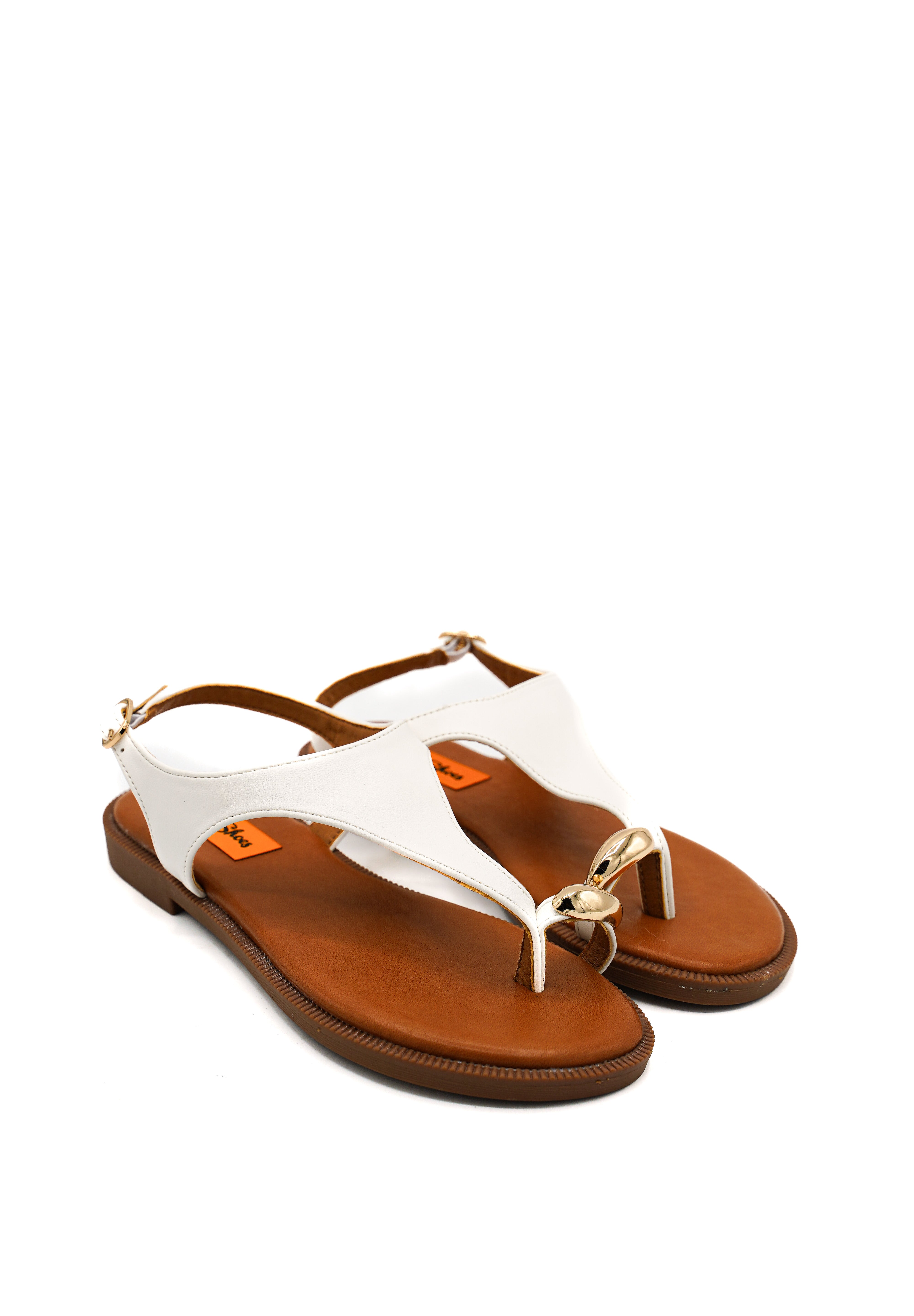 Gaia Shoes J41243-60 Sandali infradito con dettaglio metal