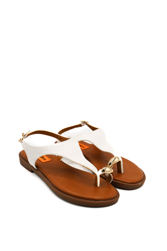 Gaia Shoes J41243-60 Sandali infradito con dettaglio metal