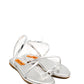 Gaia Shoes OL61BQ01 Sandali ultra piatti infradito con listini asimmetrici