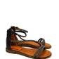 Gaia Shoes JB18S75-25K1 Sandali bassi con listini sottili con micro strass